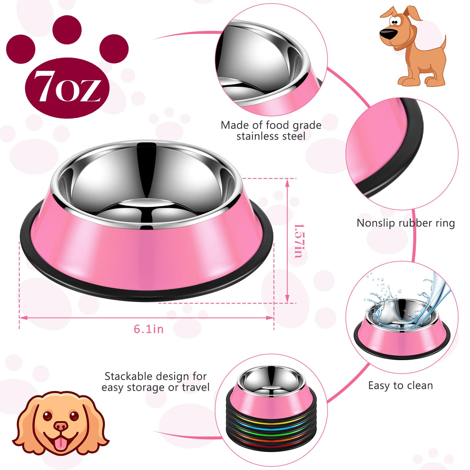 Roshtia bowls with non-slip silicone base stay put during meals.