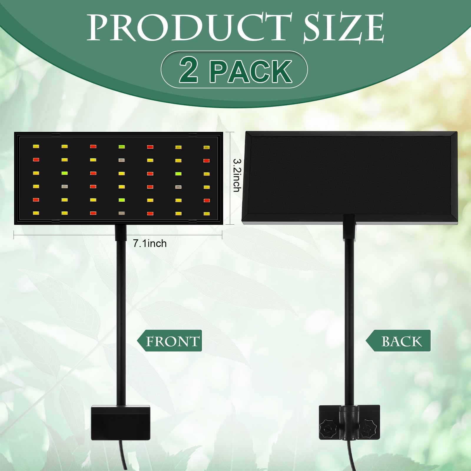 Rossesay 42 LED beads deliver bright color spectrum for vivid aquatic scenes