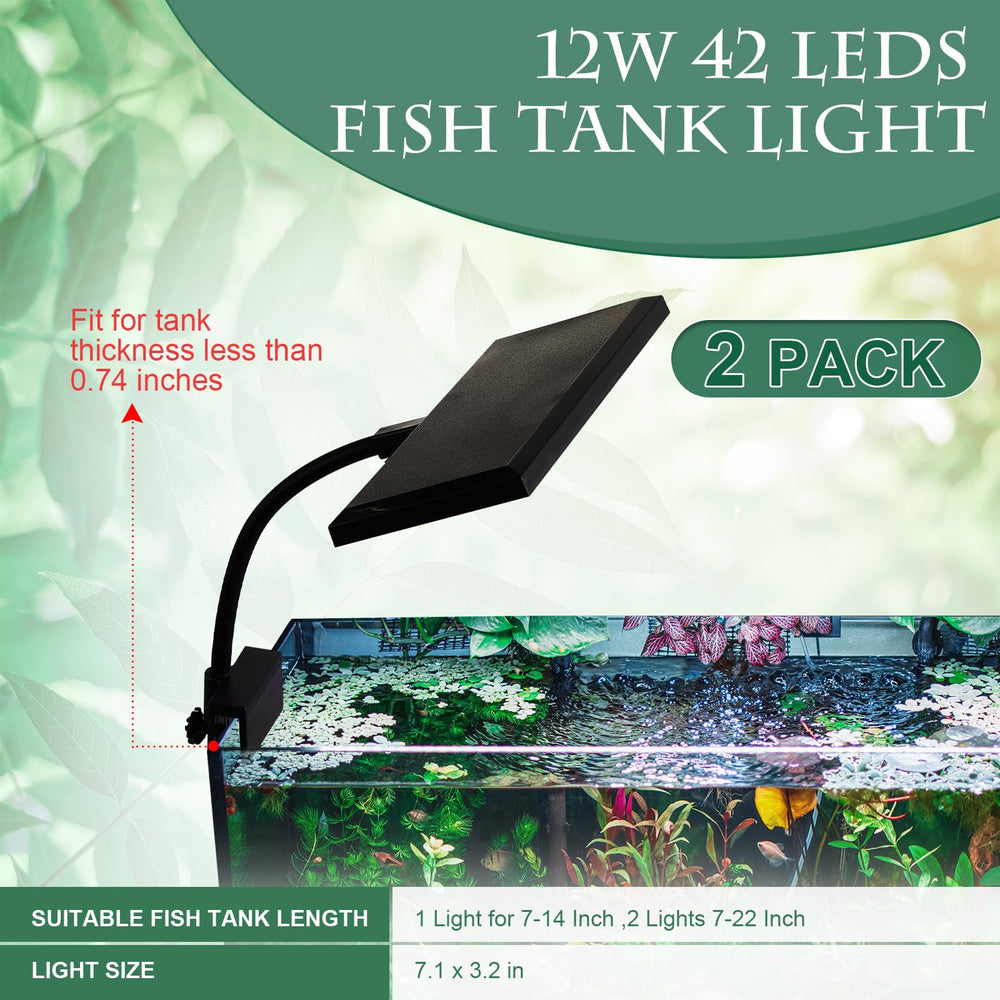 Rossesay splice-ready design lets you customize lighting for 7–22 inch tanks