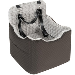 Rosynee elevated dog seat provides a 6.7-inch view for car rides.