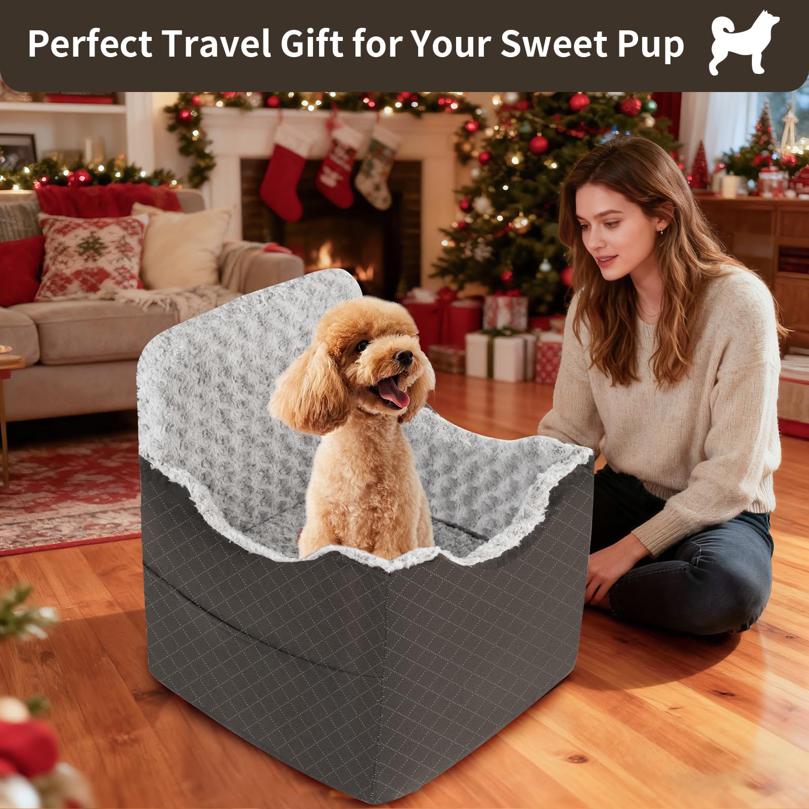 Rosynee fits pets up to 35 pounds in most cars for versatile use.