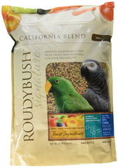 RoudyBush California Blend for Birds small 10 lbs bag with fruit and pellets supports balanced nutrition
