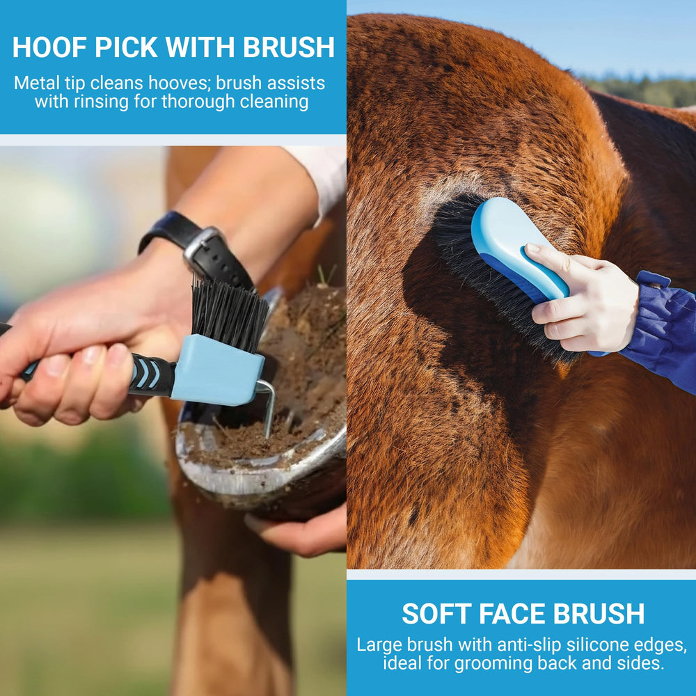 Rouisxue storage tote keeps tools organized for on-the-go grooming.
