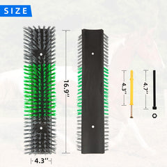 Rouisxue gray brush closeup shows rounded edges for safe grooming