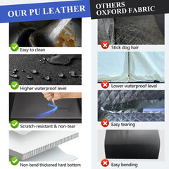100-percent waterproof back seat cover protects upholstery and reduces mess
