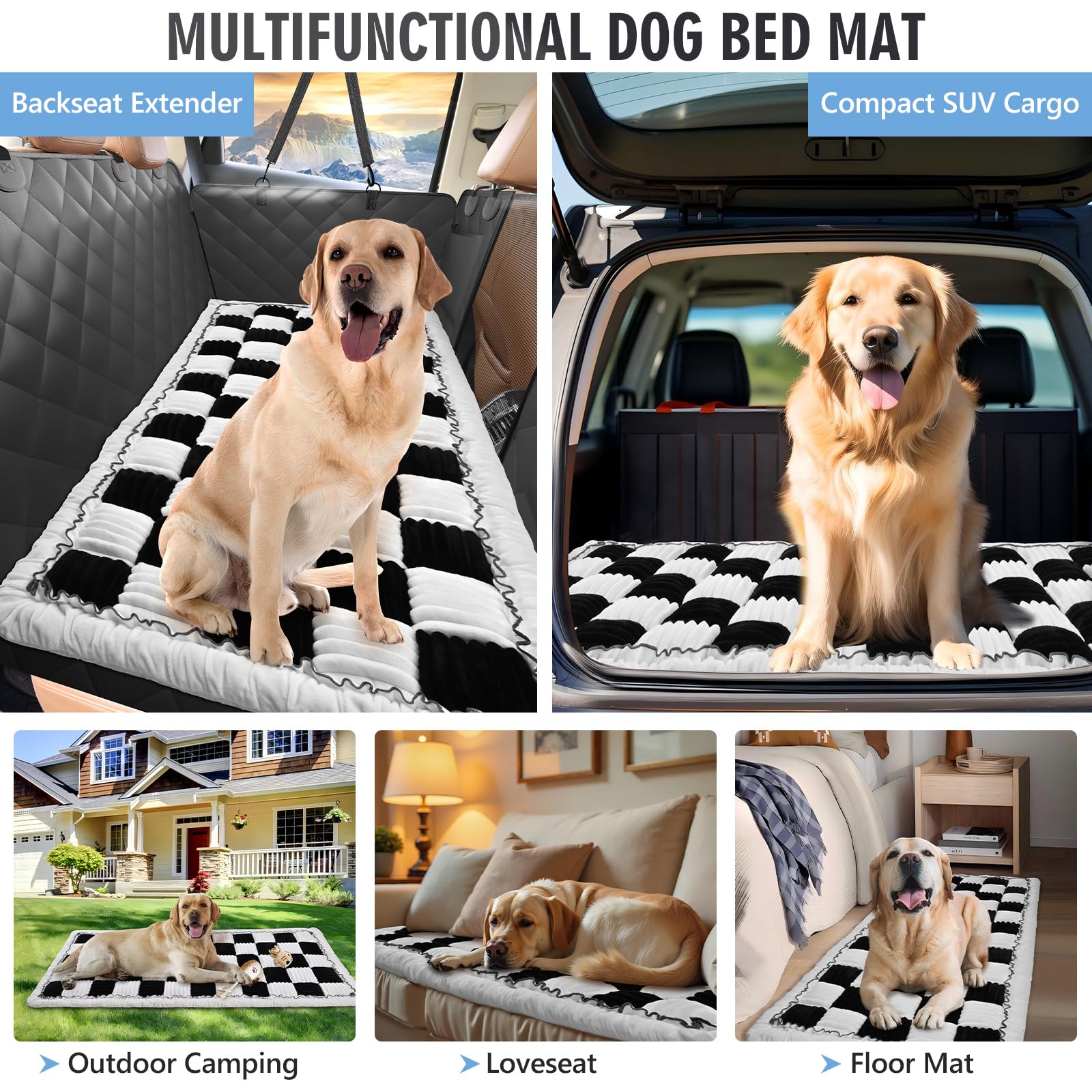 ROUWINNE dog bed for car is machine washable for easy cleaning