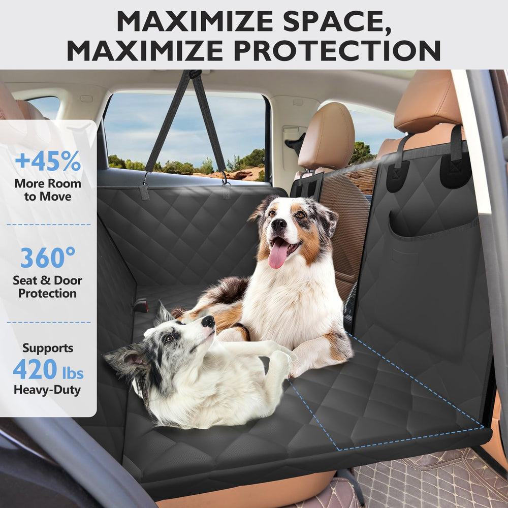 ROUWINNE extended coverage keeps large dogs secure in the 53-inch area