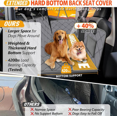 ROUWINNE hard bottom dog hammock provides stable support up to 420lbs