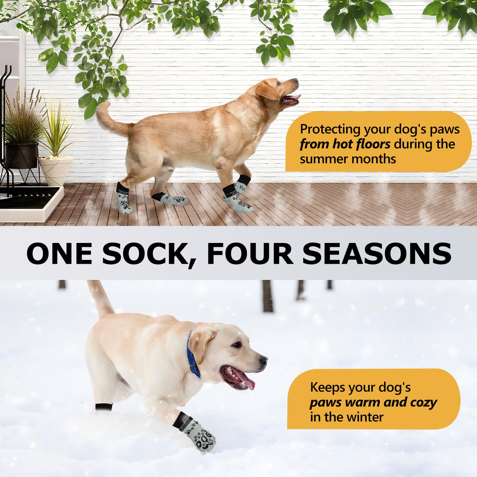 Rouwinne paw protection socks prevent paw dirt and scratches