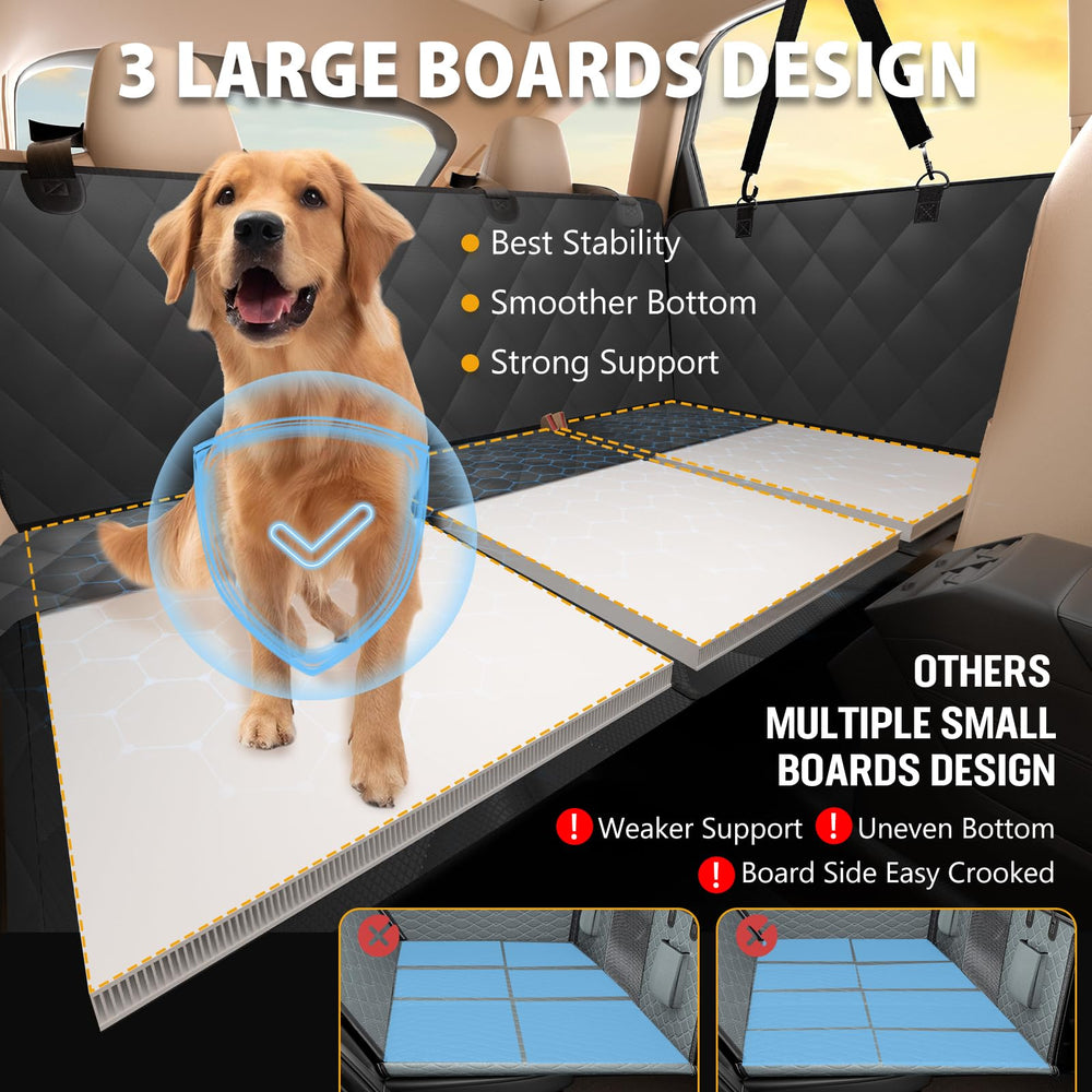 ROUWINNE 100 percent waterproof fabric protects back seats from hair and mess.