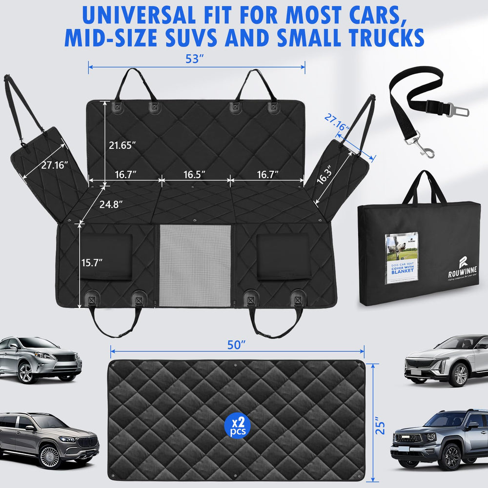 100% waterproof layers protect seats and prevent staining from spills or messes.