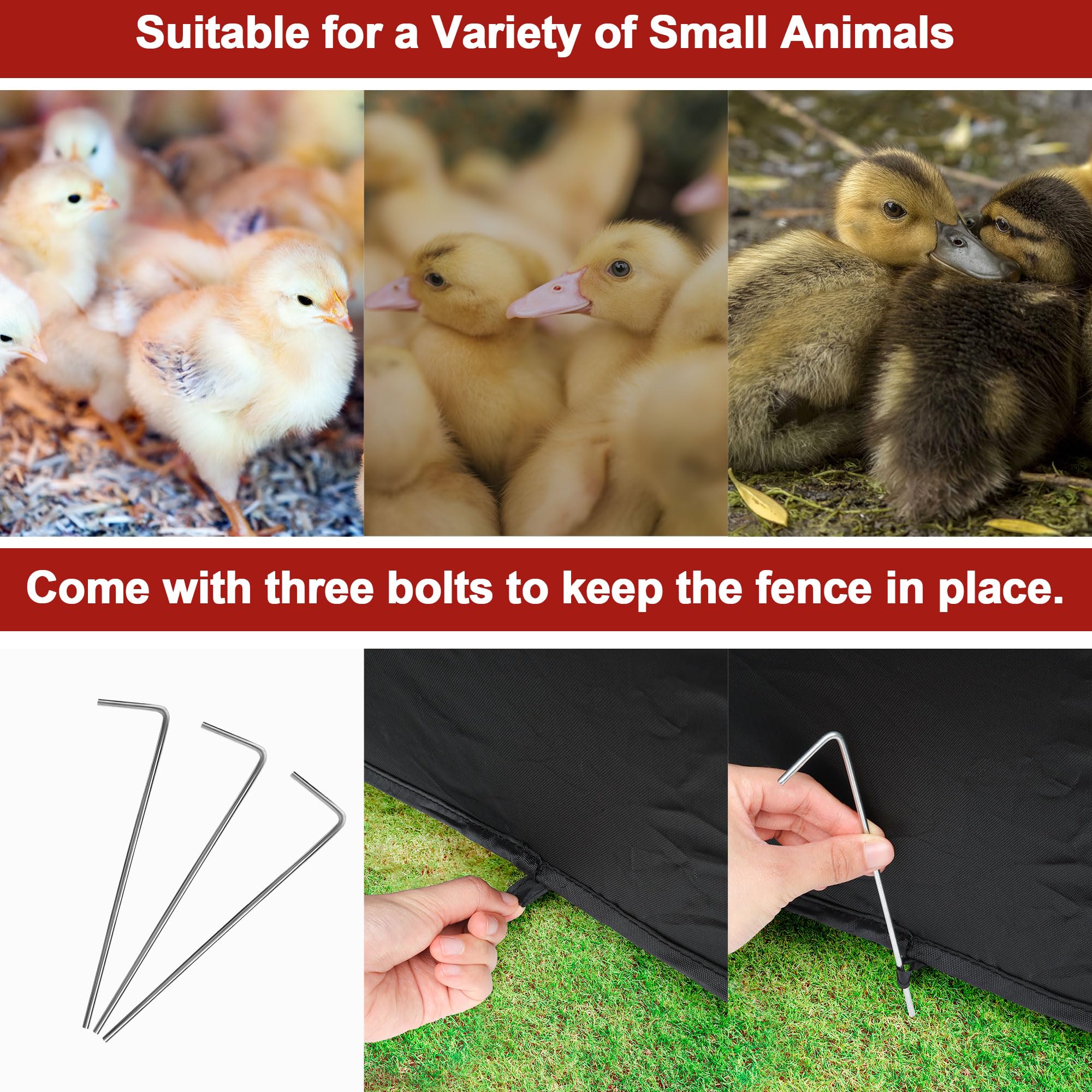 Removable mesh top of RO VOCLO brooder box allows easy maintenance.