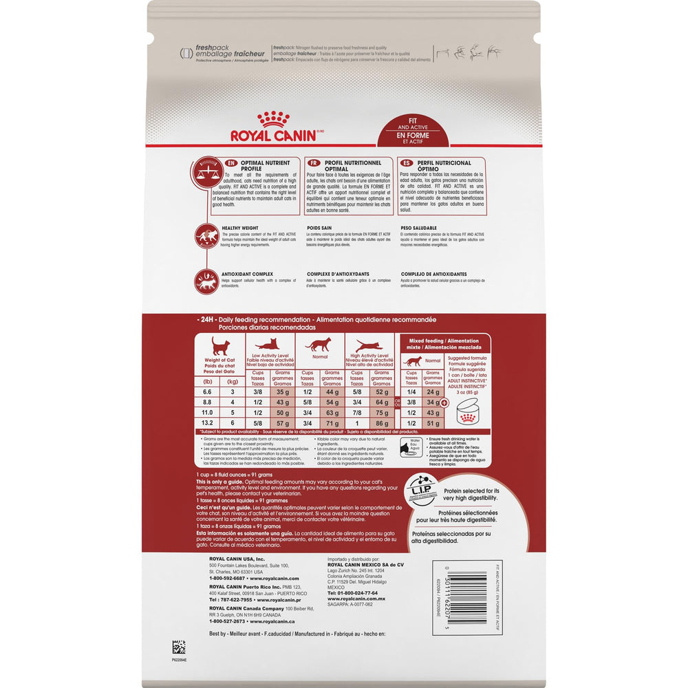 Royal Canin 3lb-bag packaging is convenient for easy feeding.