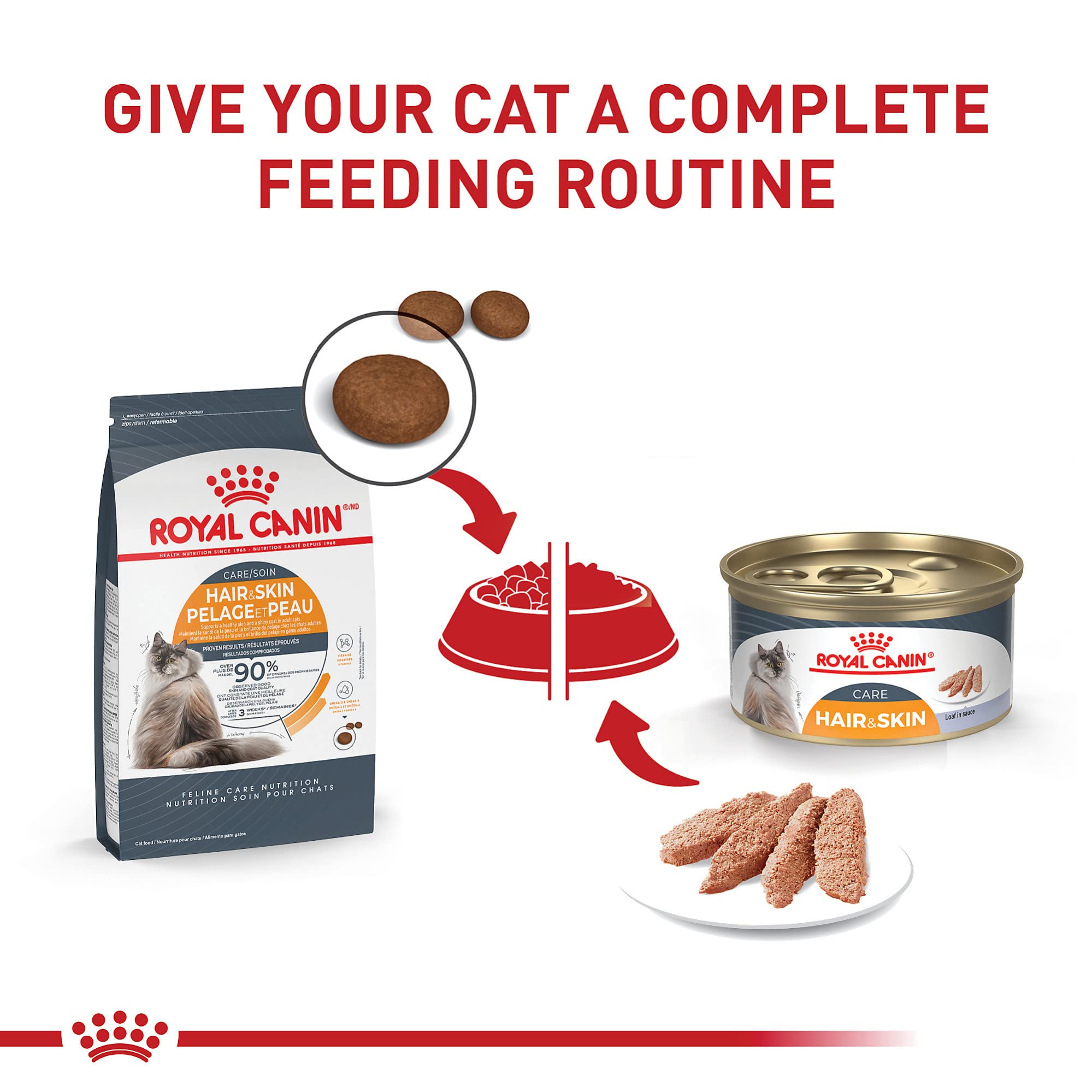 Royal Canin Hair & Skin Care with balanced formula for adult cats