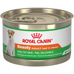 Royal Canin Beauty Loaf in Sauce for small dogs supports healthy skin and coat