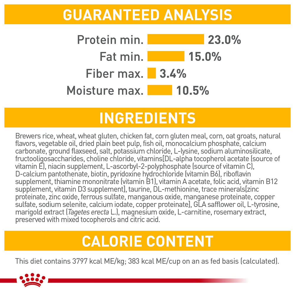 Royal Canin clean bedding supports sensitive skin care routine