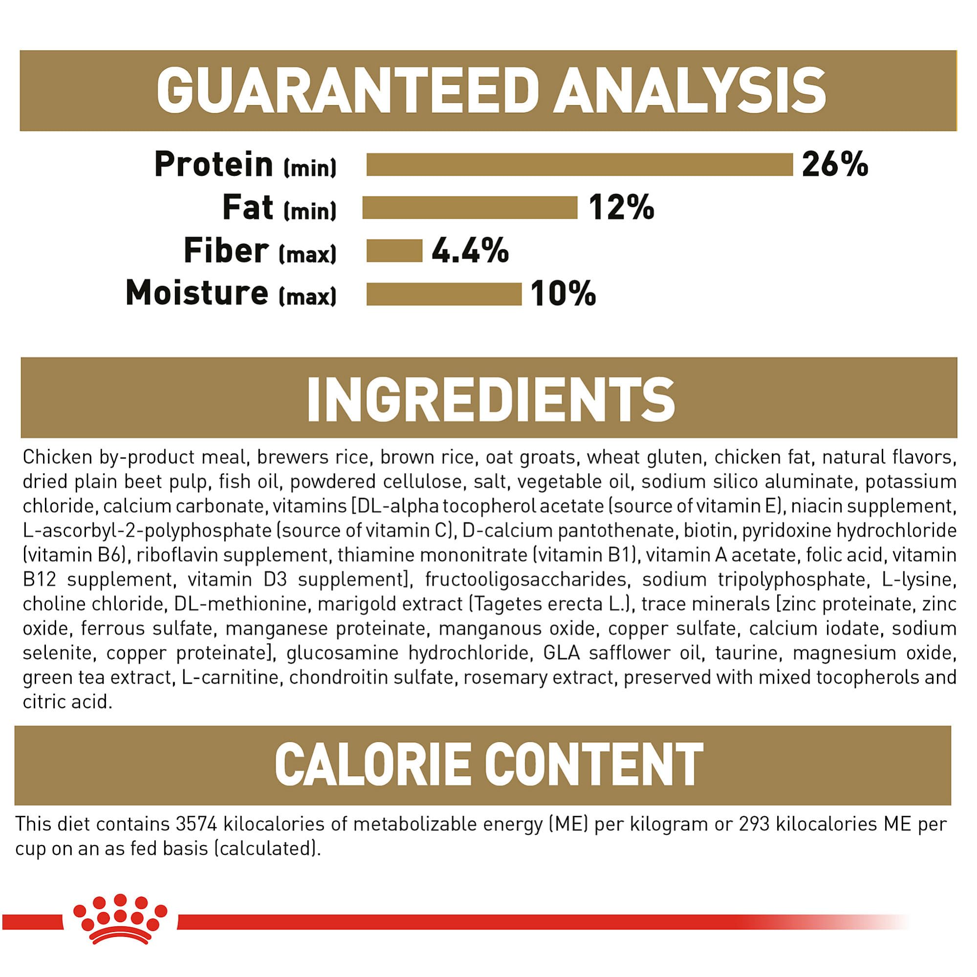 Royal Canin Dachshund Adult kibble shape designed for easy handling and chewing.