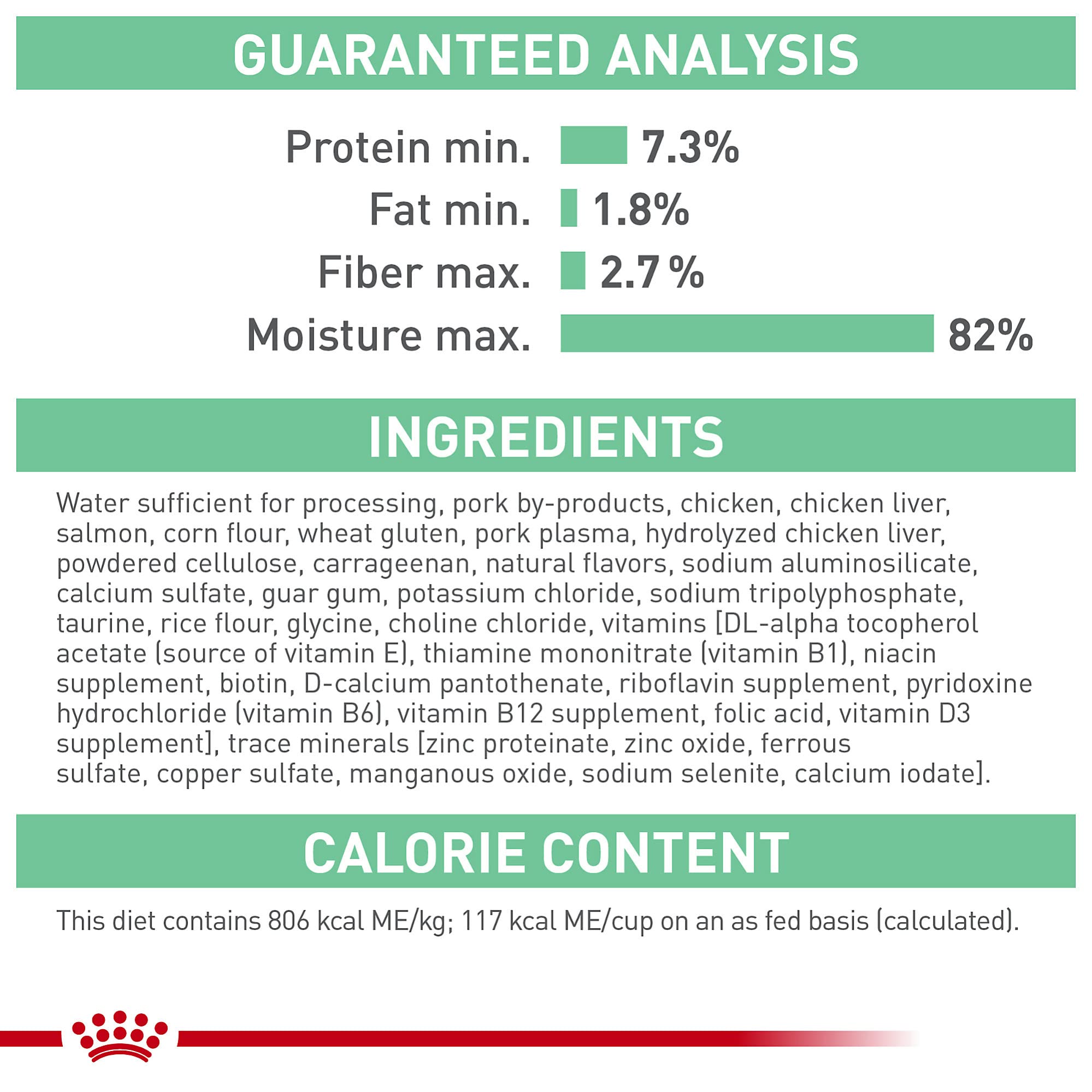 ROYAL CANIN Digestive Care soft loaf texture ideal for cats with sensitive stomachs.