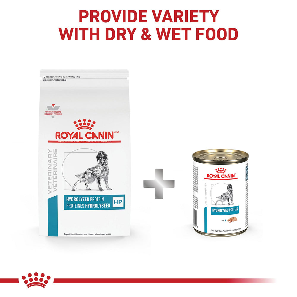 ROYAL CANIN dog enjoying meal from bowl on a feeding mat