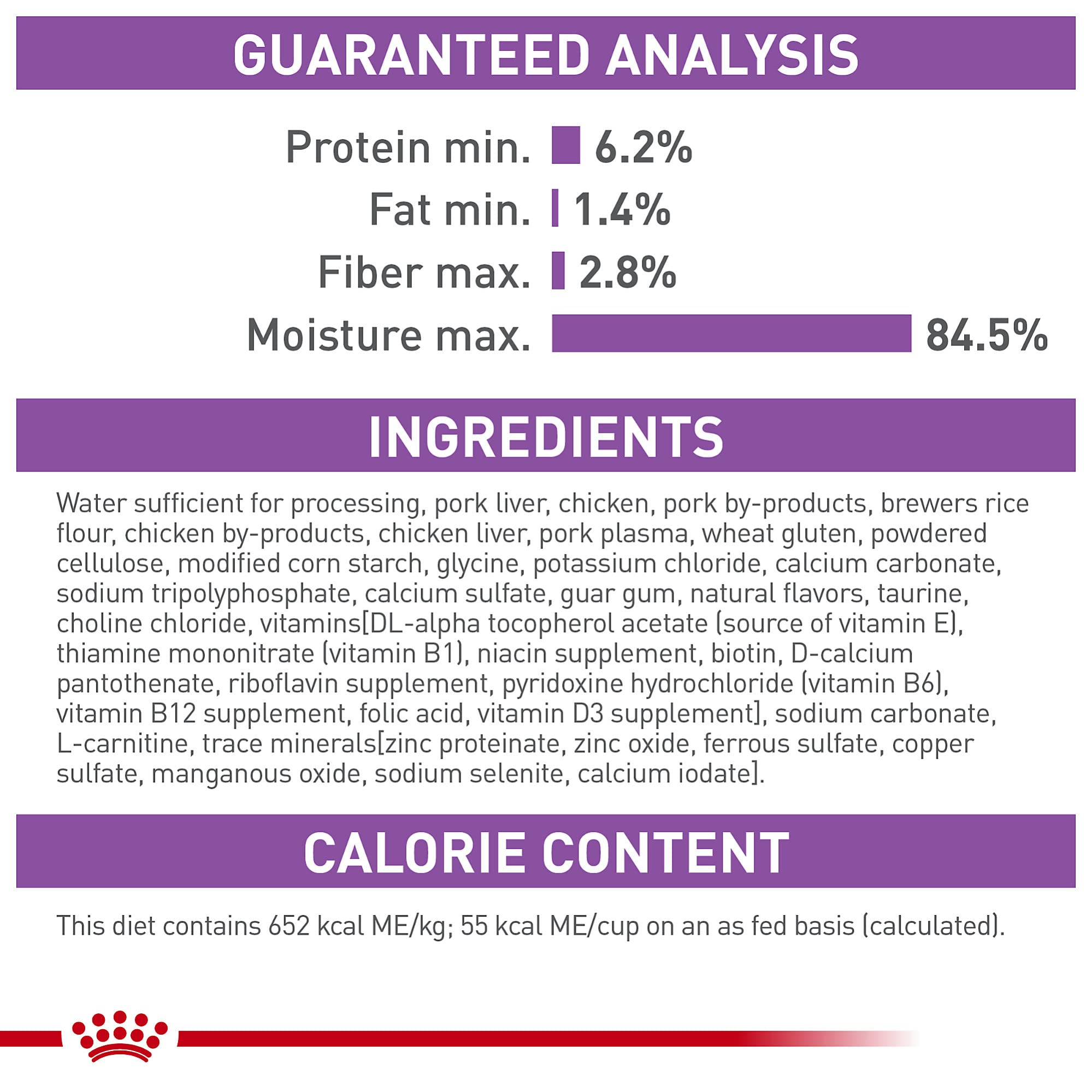 Close-up of Royal Canin Appetite Control texture highlighting soft slices