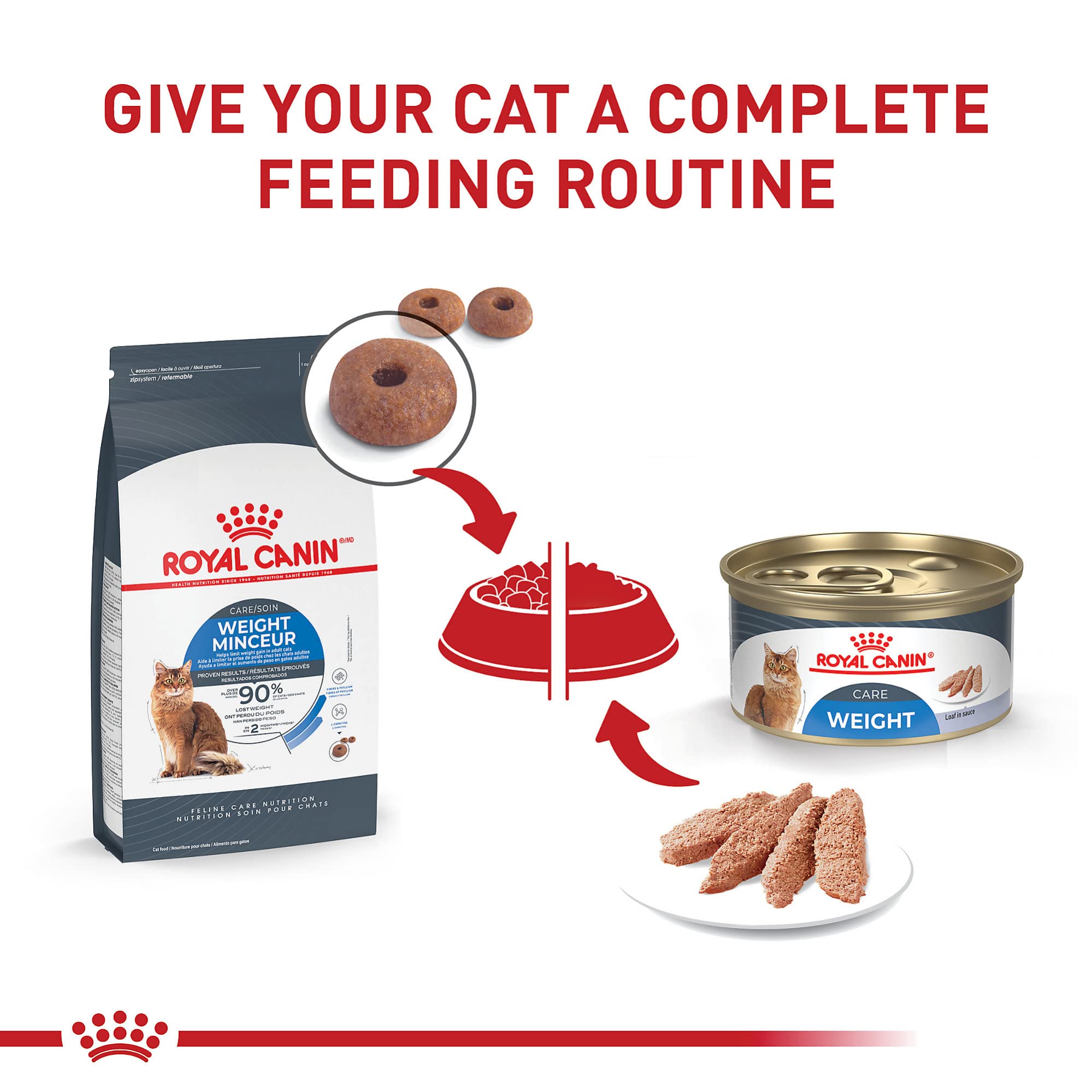 Royal Canin Fiber Blend visual shows balanced soluble and insoluble fibers