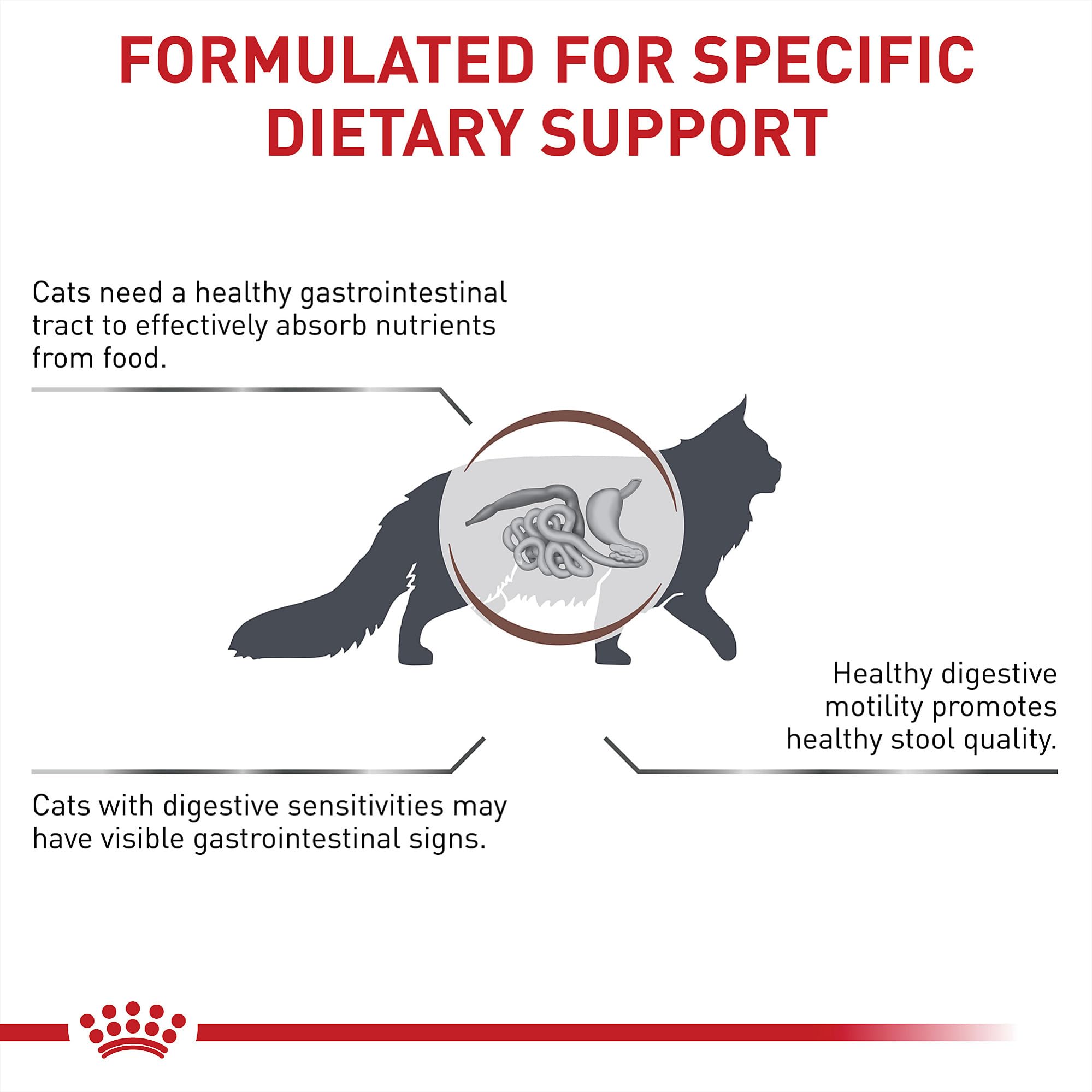Royal Canin Gastrointestinal Fiber Response serving bowl showing portion control