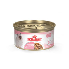 Royal Canin Kitten Thin Slices in Gravy packaging for easy, time-saving feeding plans.