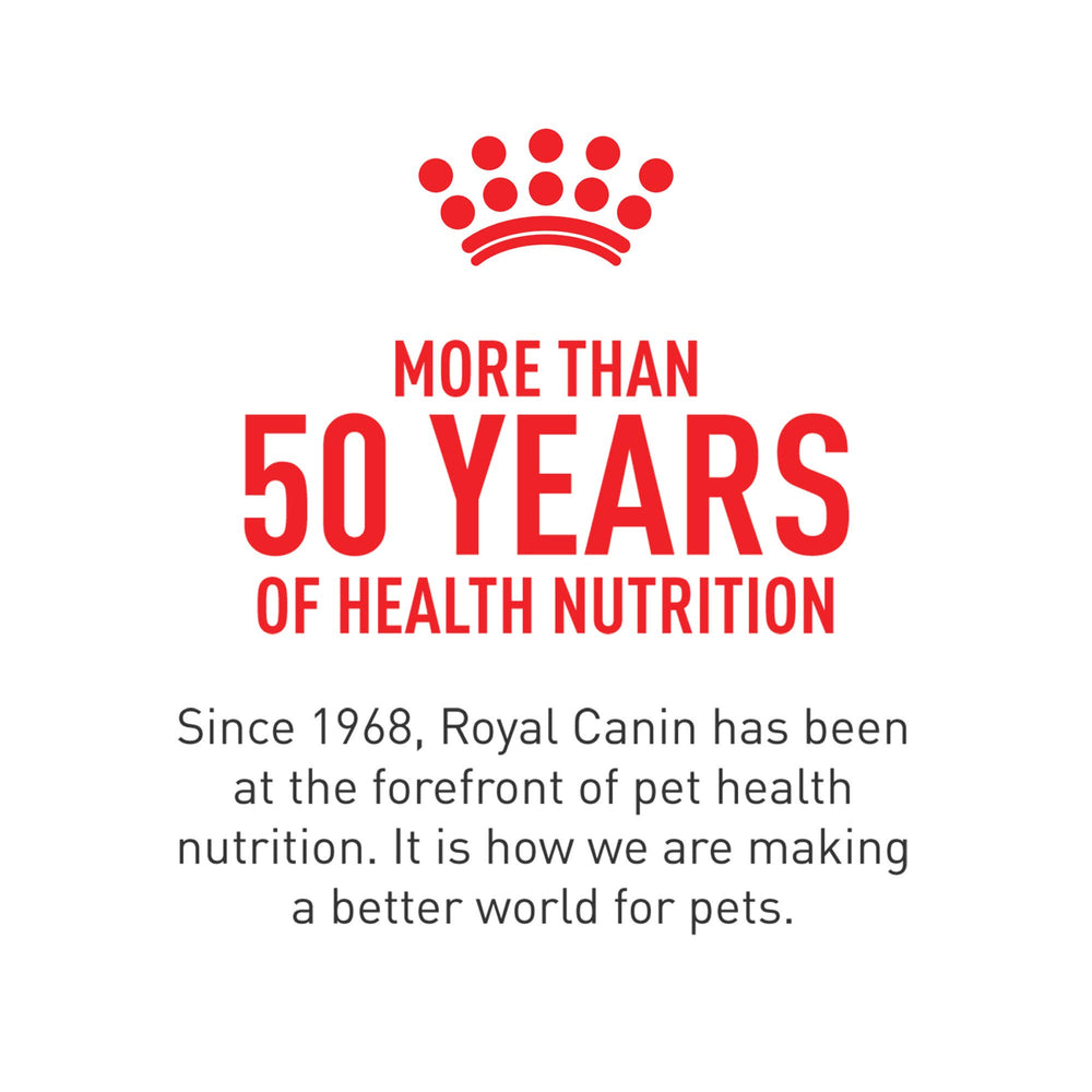 Royal Canin label detail; L-carnitine supports fat metabolism.