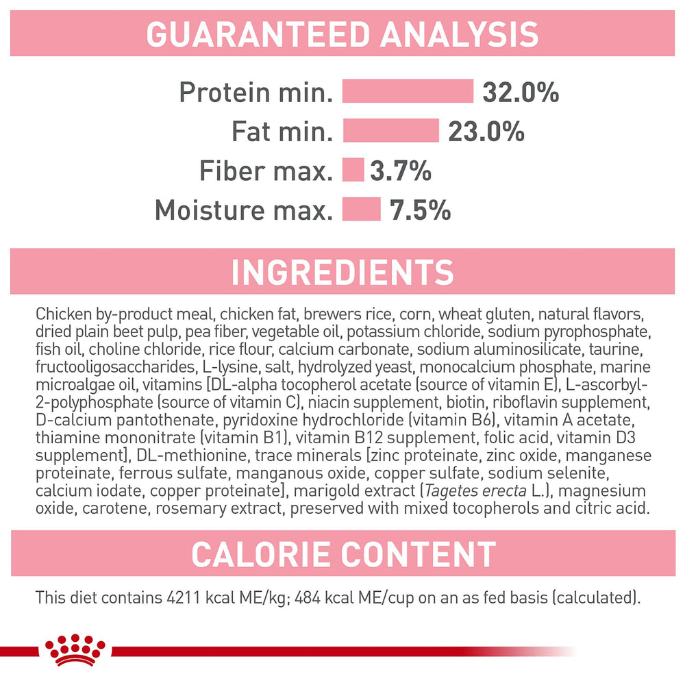 Royal Canin Queen during gestation and lactation provides energy for nursing mothers