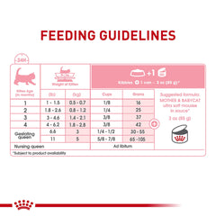 Royal Canin mousse served in a bowl for simple kitten feeding