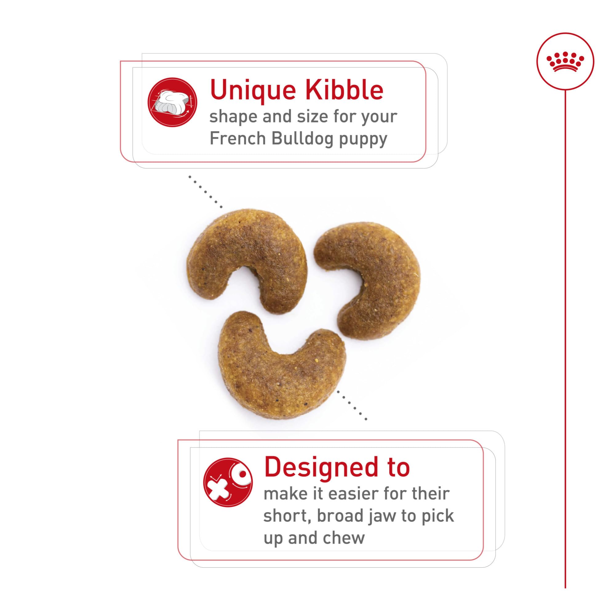 Royal Canin puppy kibble with antioxidants supports immune development.