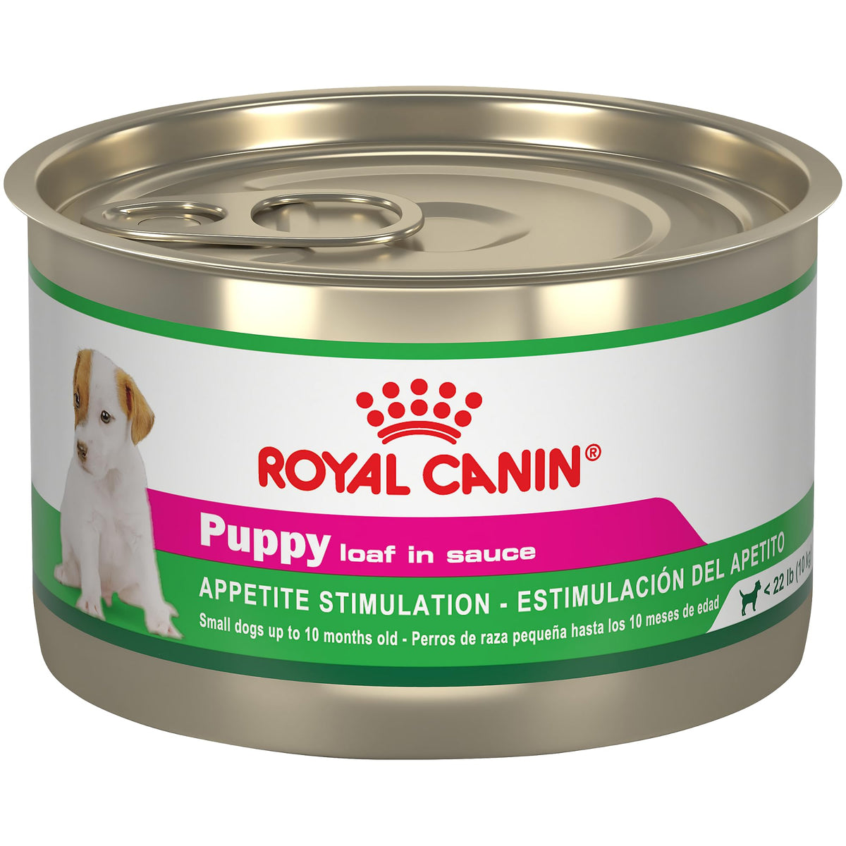 Royal Canin Puppy Loaf in Sauce served in a bowl, a palatable texture for growing puppies.