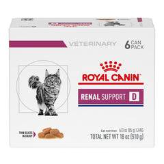 Royal Canin Renal Support D wet cat food in a bowl, inviting texture for meals.