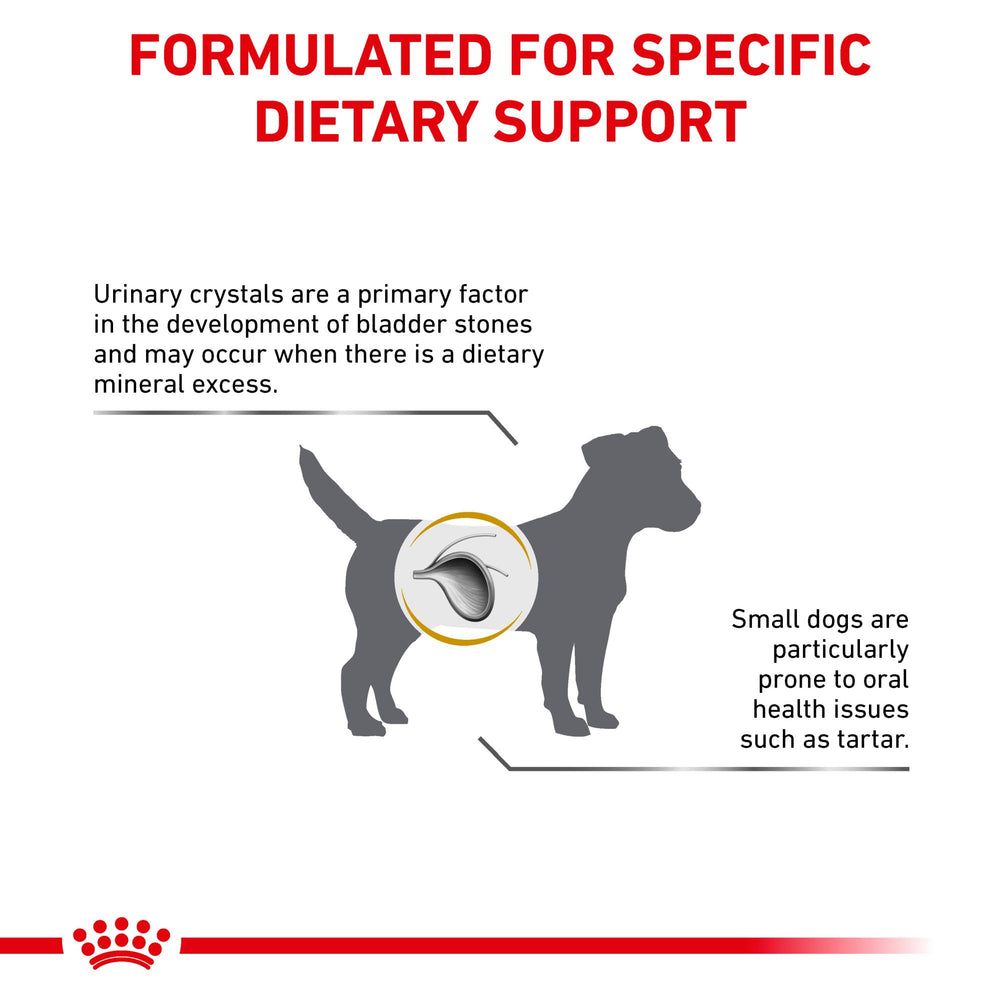 Royal Canin S/O Index label signals an environment unlikely to form crystals.