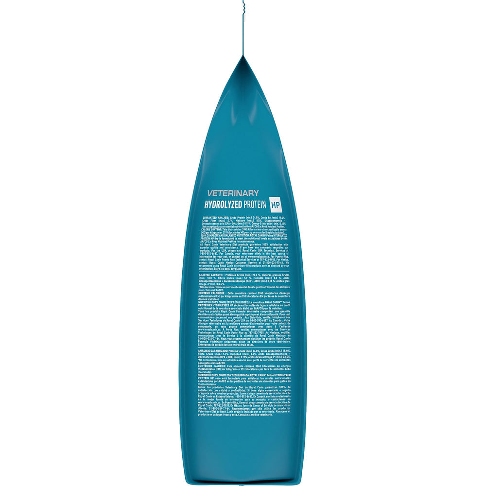 Royal Canin serving guide for adult cats with sensitivities.