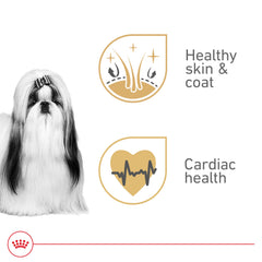 Royal Canin Shih Tzu skin and coat support from EPA DHA.
