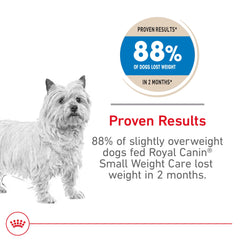Royal Canin small-breed dry kibble in a bowl ready for meals to pace portions.