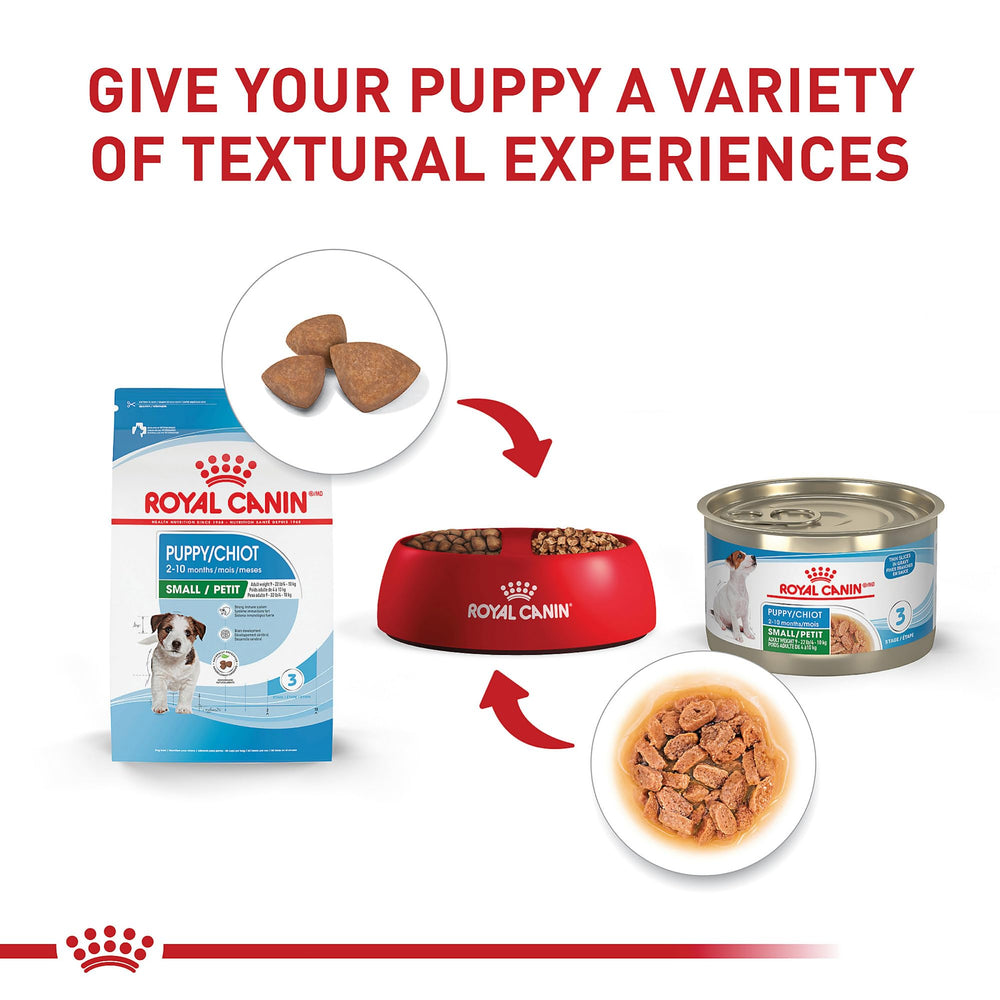 Royal Canin small puppy brain development emphasis with nutrient-rich formula