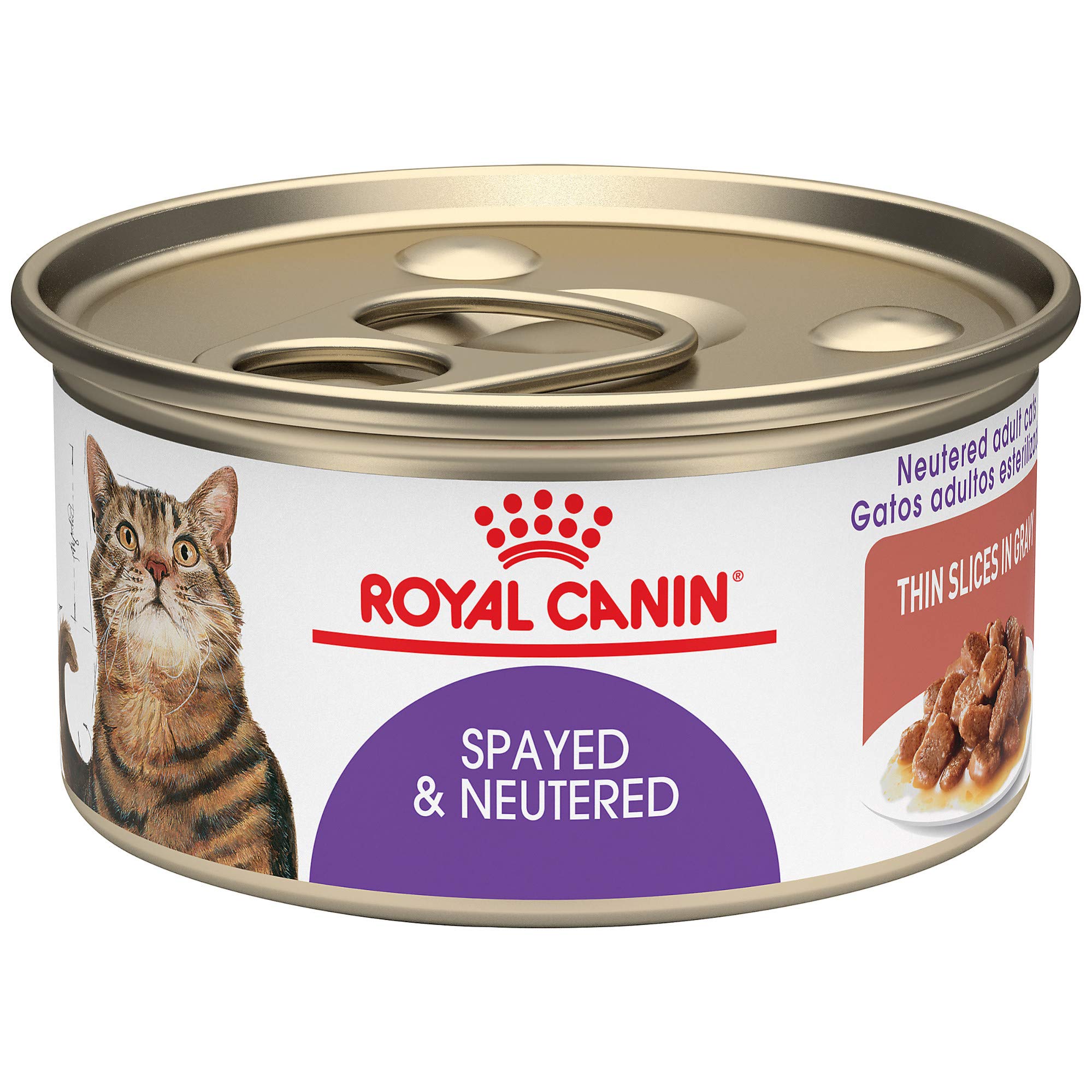 Royal Canin spayed/neutered front-pack shows balanced nutrition for adult cats