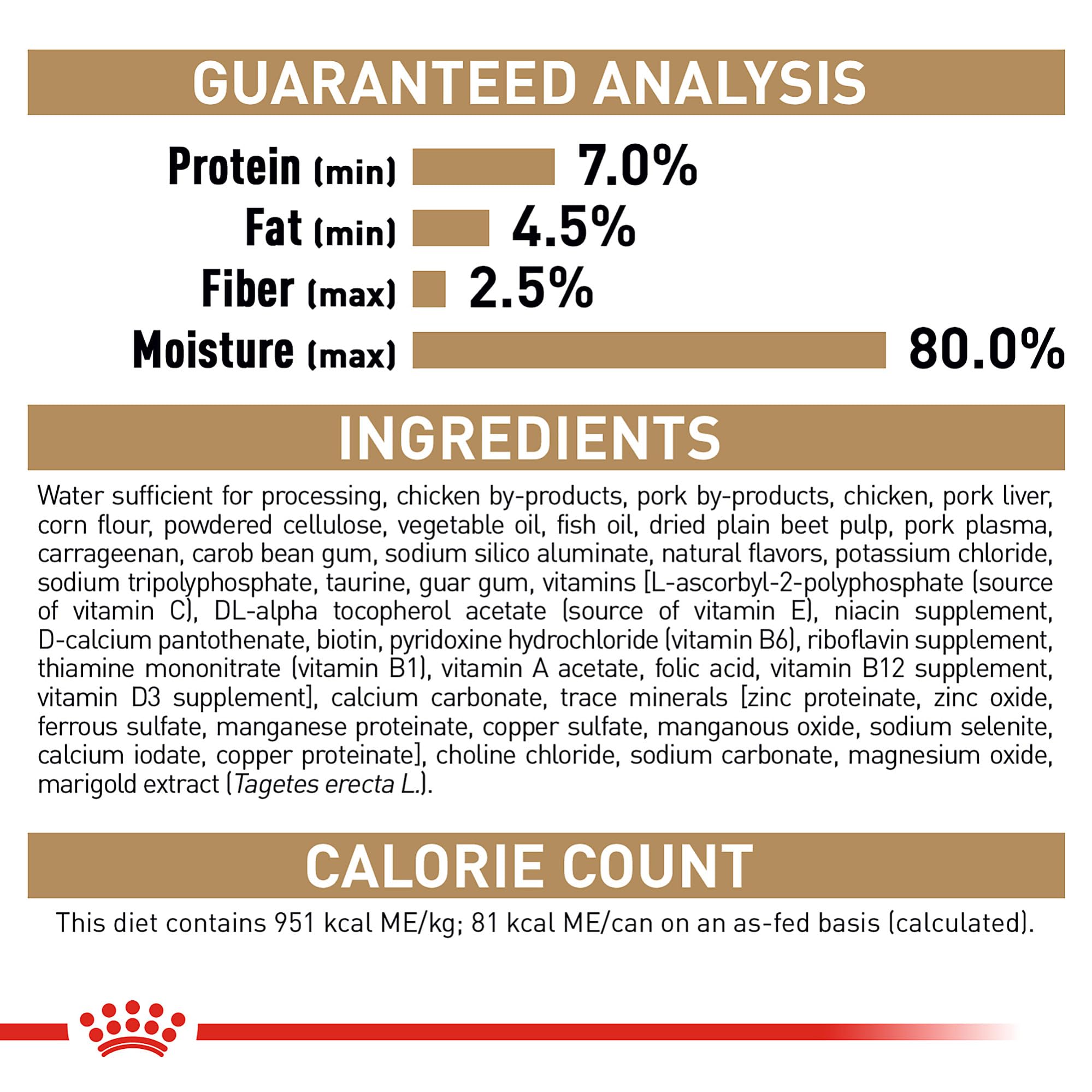 Three-ounce pouch packaging for on-the-go feeding with Royal Canin Yorkie.