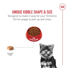 Royal Canin Yorkshire Terrier Puppy formula promoting healthy skin and coat