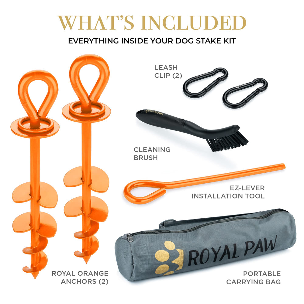 ROYAL PAW spiral-tip curved blades demonstrate easy installation on varied soils.