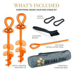 ROYAL PAW spiral-tip curved blades demonstrate easy installation on varied soils.