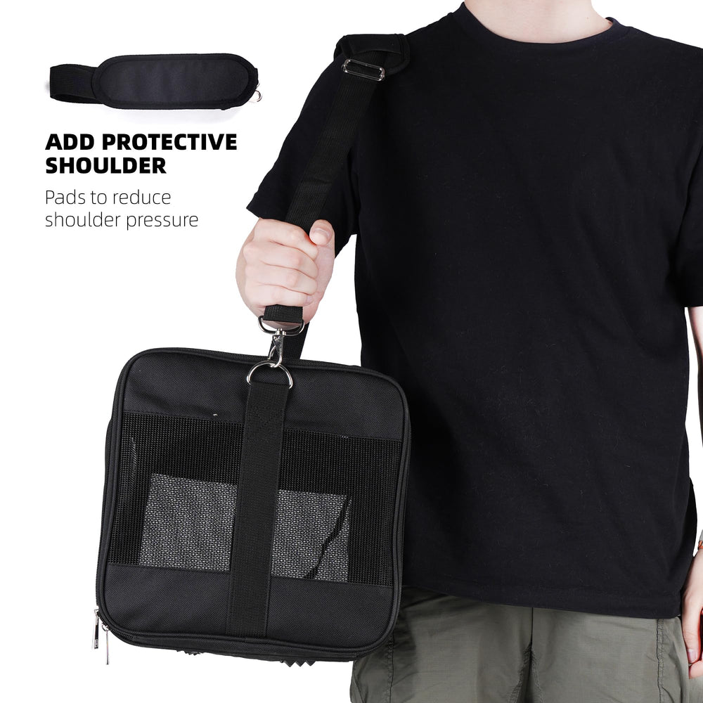 ROYPET lightweight carry design with handle and shoulder strap for versatility.