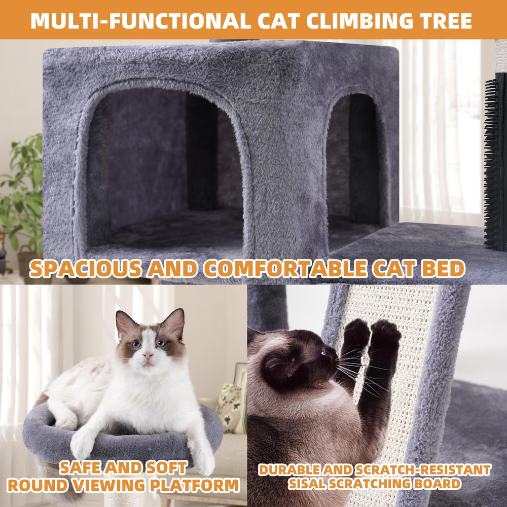 Roypet cat tree interactive toys encourage active play and hunting instincts.