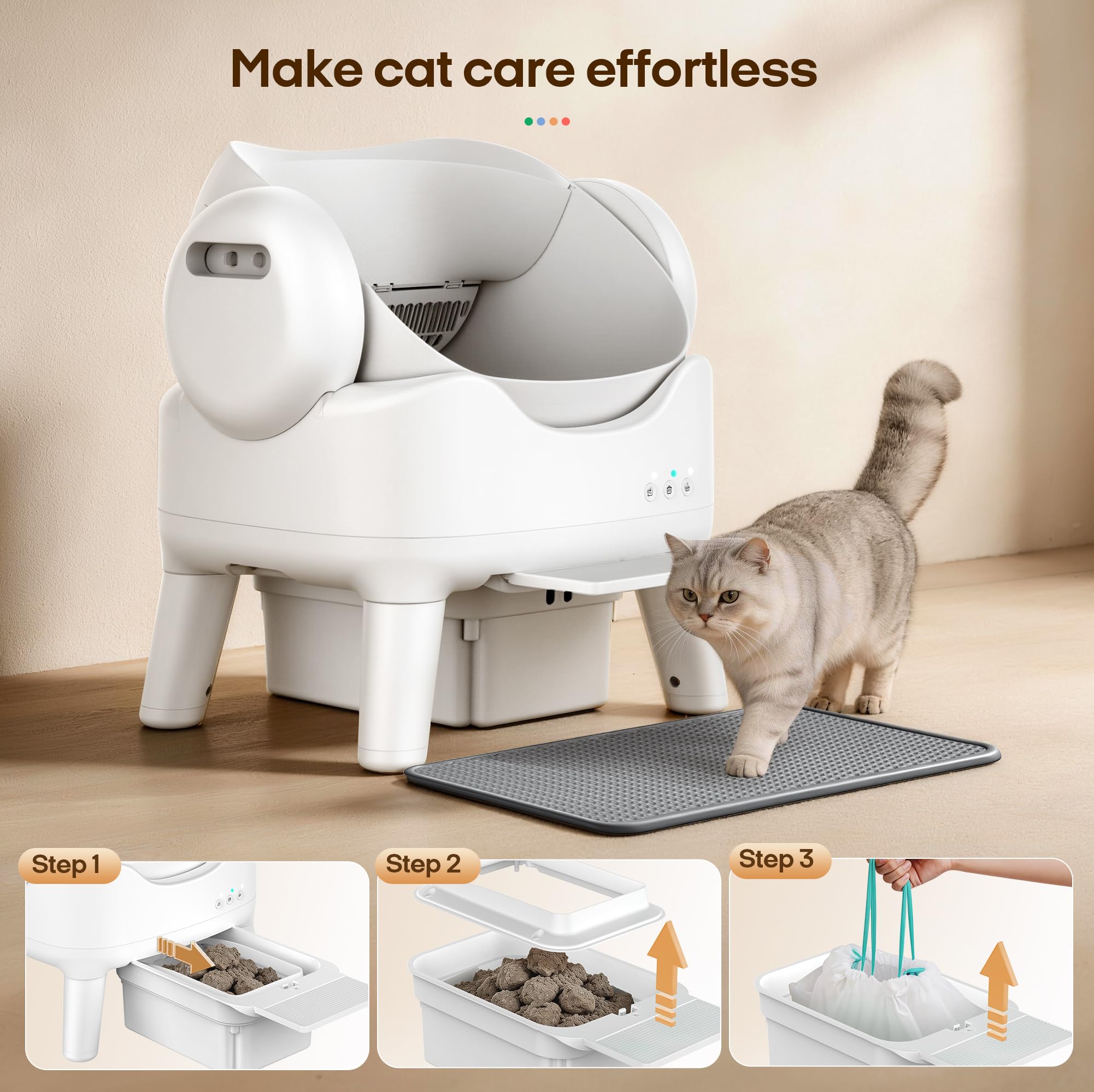 RPZ includes two cat-safe cleaning solutions for maintenance.
