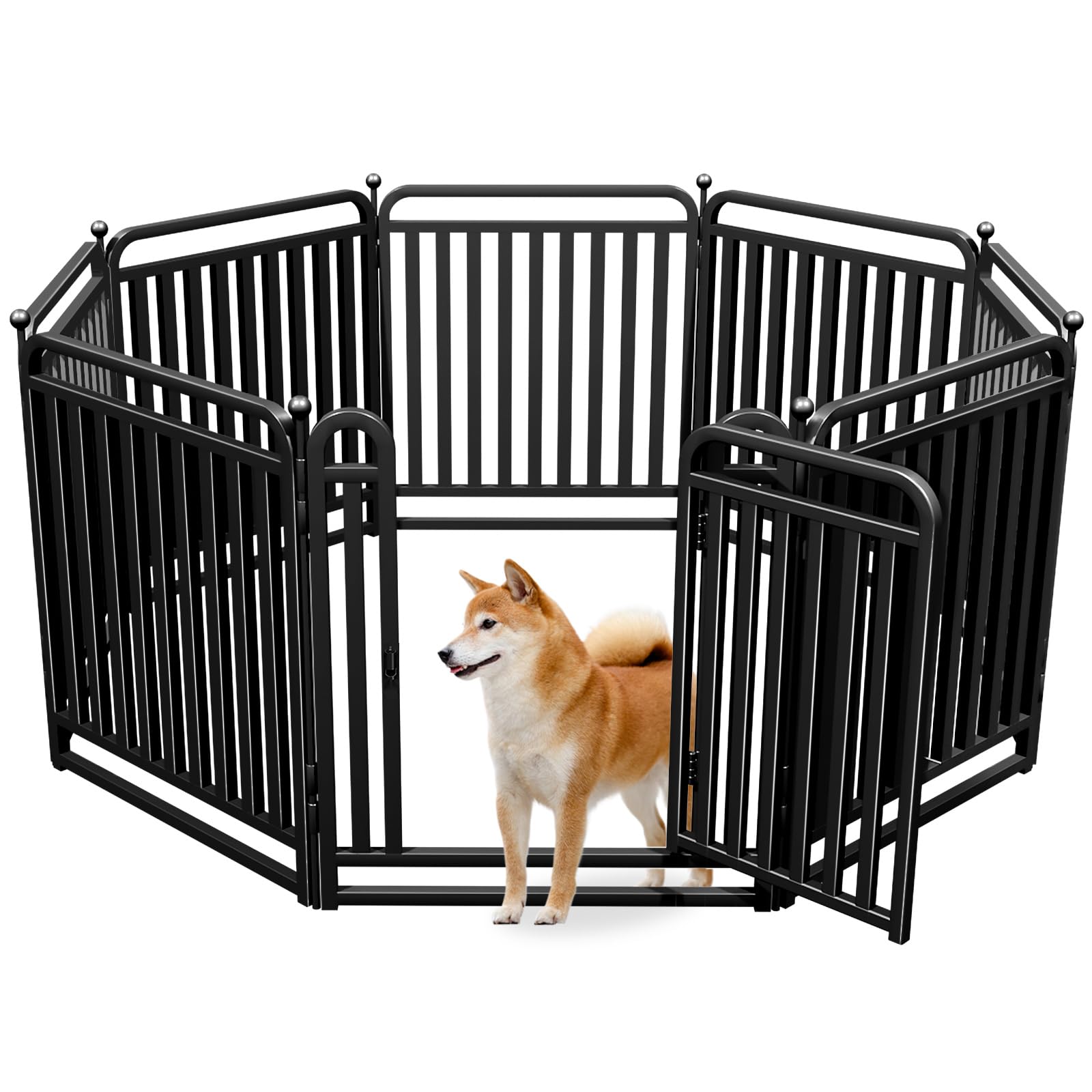 RRBW Puppy Playpen thick-walled tubes for sturdy, long-lasting containment.