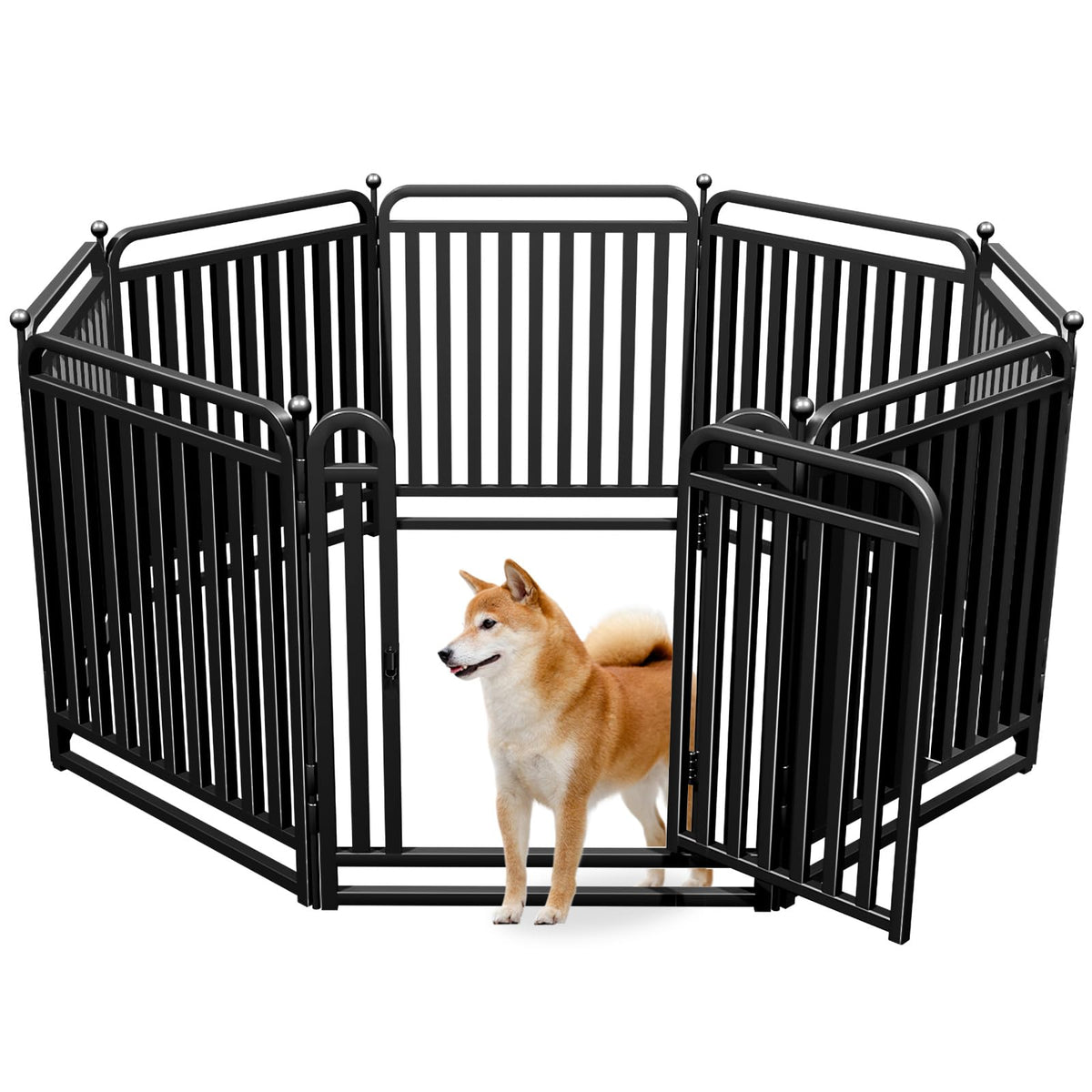 RRBW Puppy Playpen thick-walled tubes for sturdy, long-lasting containment.