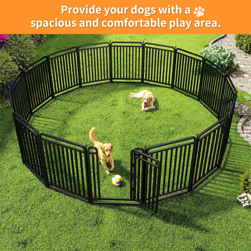 RRBW thickened metal tube dog playpen outdoor panel easy transport and compact storage.