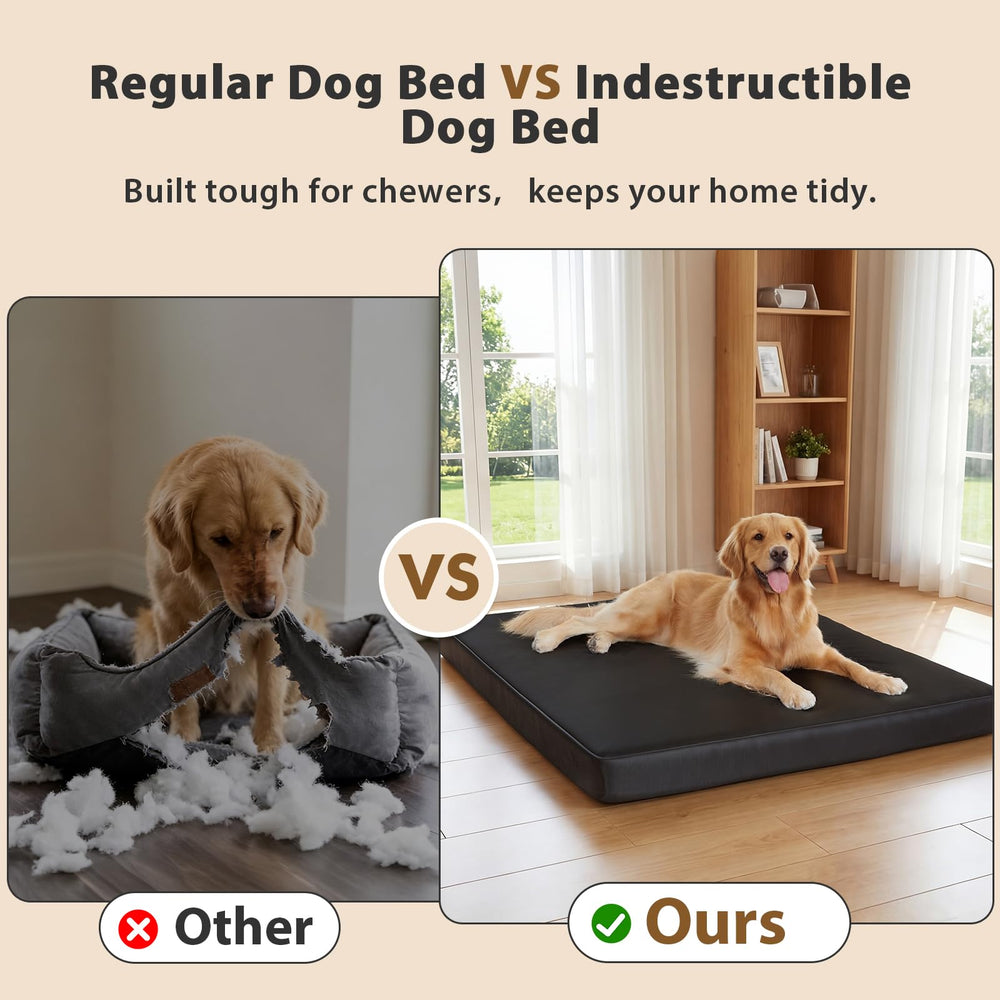 RRPETHOME indestructible bed stitching close-up for durability